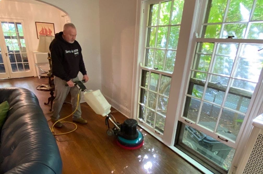 hardwood floor water damage