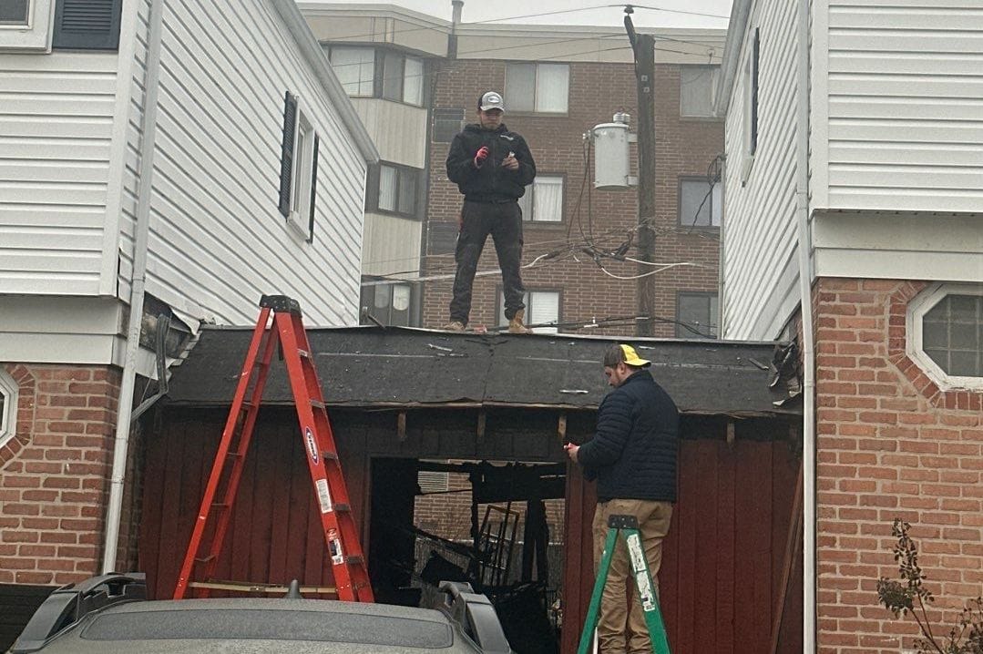 rebuilding a house after a fire