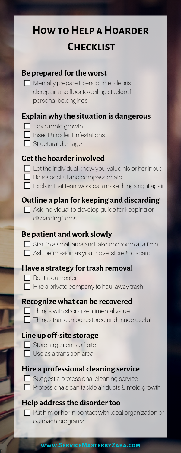 hoarder cleaning checklist