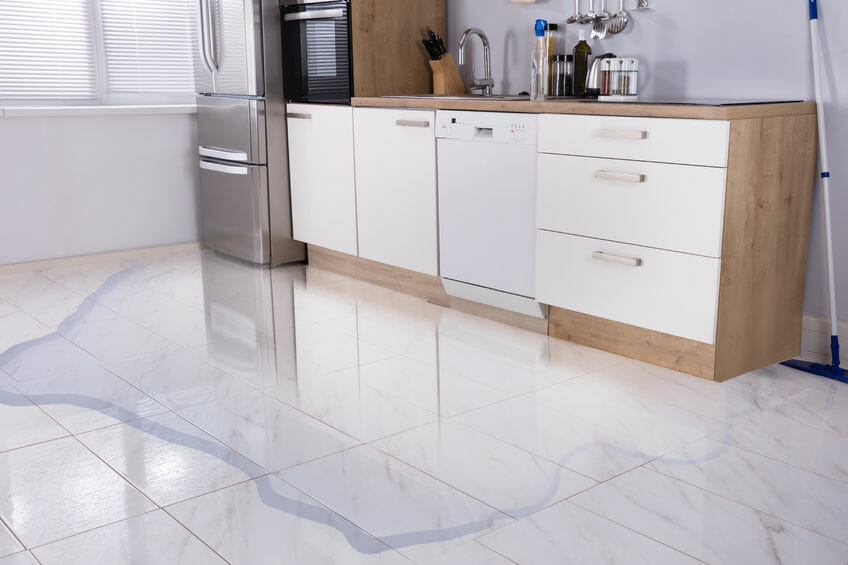 dishwasher water damage