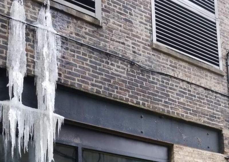 ice dam water leaking into house