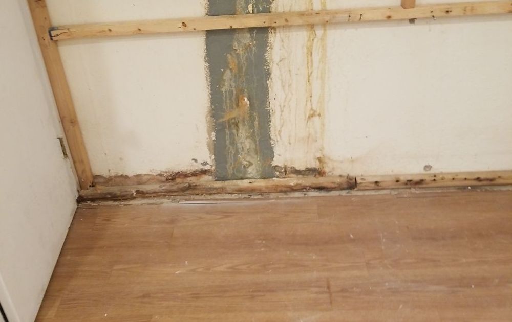 slab leak water damage