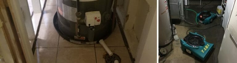 water heater leaking