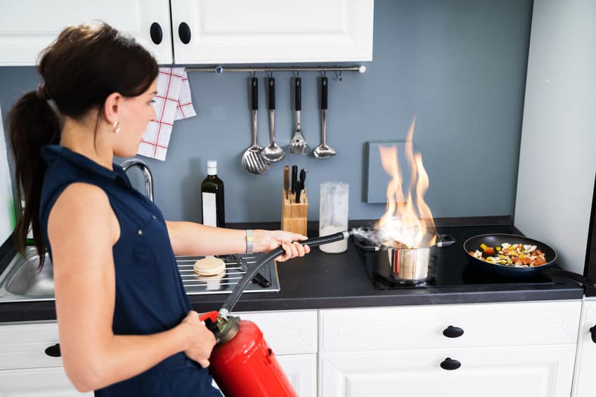 cooking fire accident