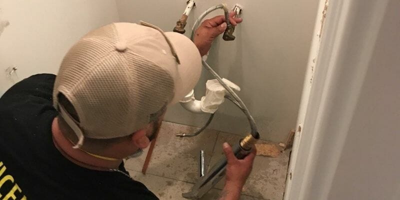 toilet plumbing leak