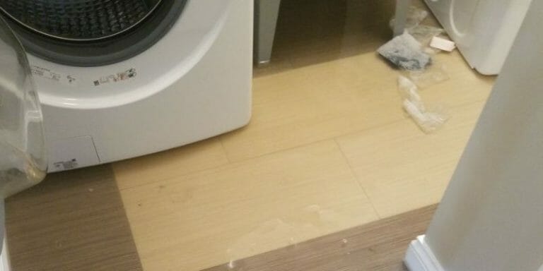 washing machine burst pipe