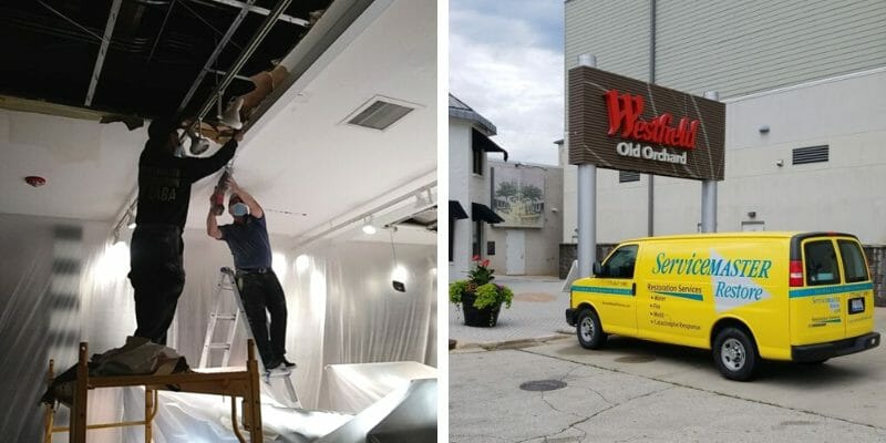 commercial-roof-leak-cleanup- chicago-team