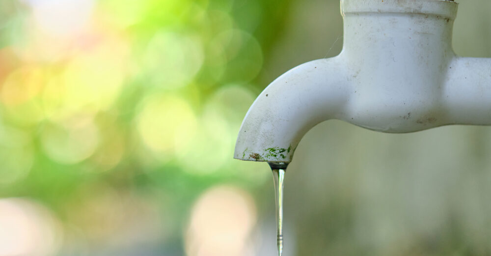 leaking outdoor faucet