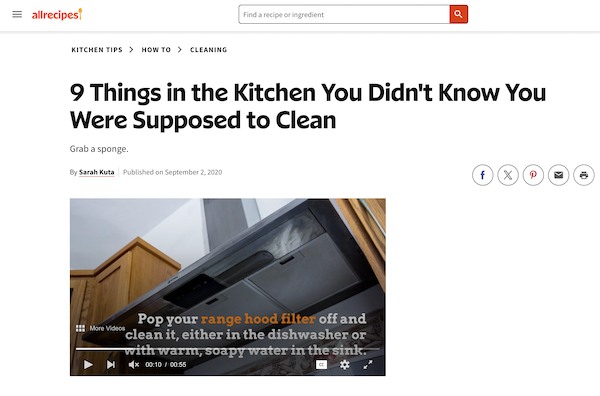 allrecipes mention