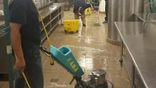 commercial floor cleaning