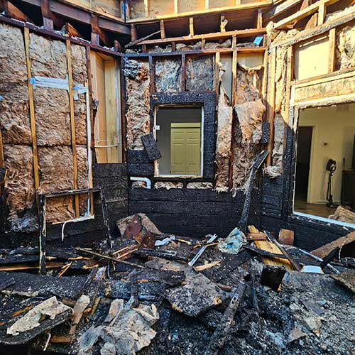Fire damage in magnificent mile