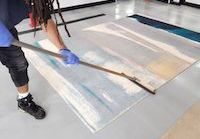 area rug brushing loop