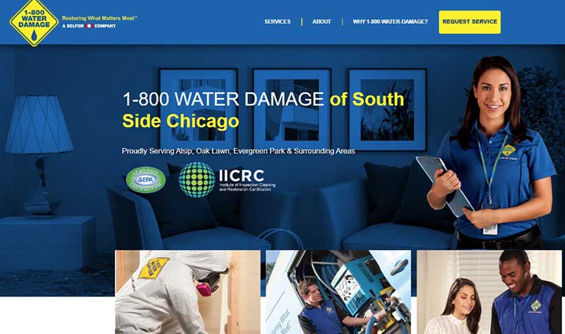 1 800 Water Damage Website