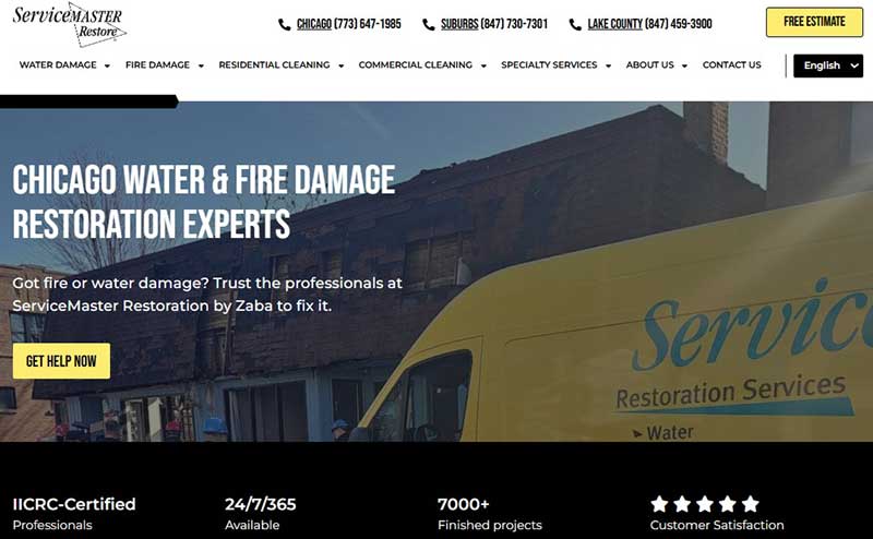 Service Master Restoration Website