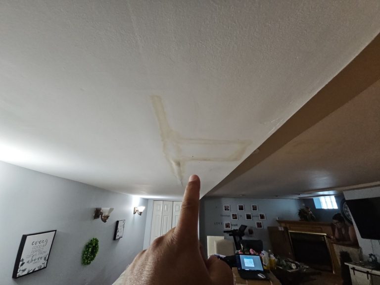 upstairs shower leaking through ceiling