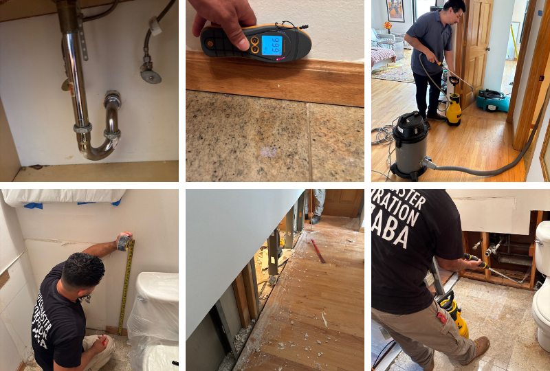 bathroom supply line leaking chicago restoration servicemaster by zaba