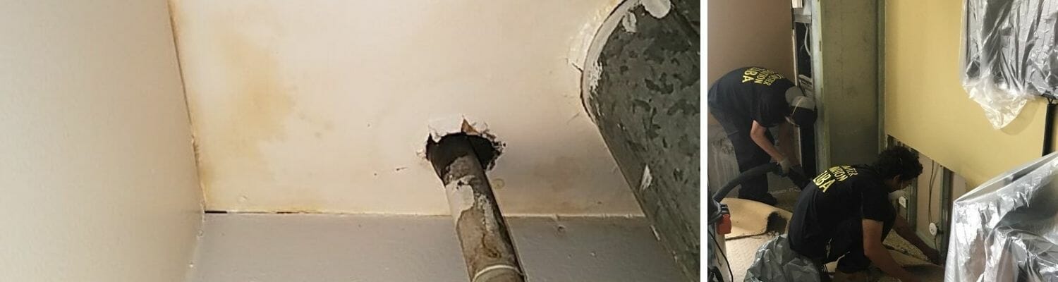 pipe burst in apartment des plaines il