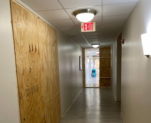 Senior Living Center fire damage restoration