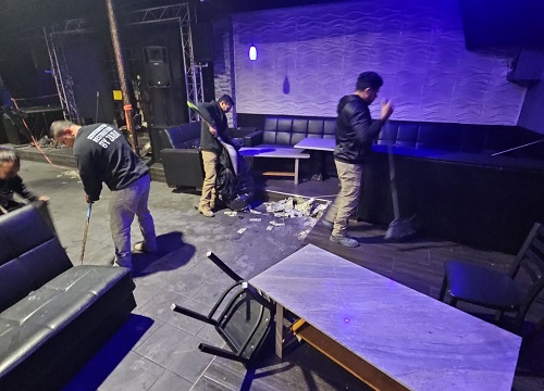 lounge seating area cleaning after fire