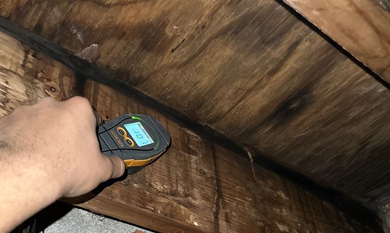 patio roof leak in chicago water damage restoration