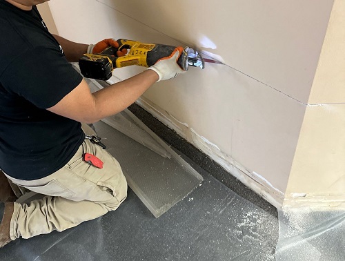 flood cut after water damage