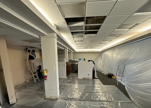 restoring bank after water damage