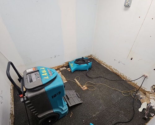 vault room in bank water damage restoration