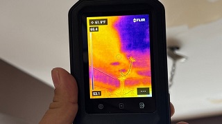 moisture detection in Buffalo Grove apartment after water damage